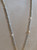 Lagenlook gold alloy & Matt silver gold bead  cut work 3D heart pendant necklace