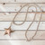 Gorgeous silver chunky Star ball chain necklace