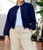 Made In Italy Navy Blue Soft Zip Thru Bomber Jacket - Onesize Fits UK 10-16