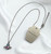 Pink & blue inset crystal silver stainless steel Orb pendant on 40cm fine necklace