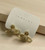 Gold alloy & crystal Orb 3cm x 2cm 