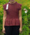 Wine Shirred Ruffle Trim Peplum Top - Onesize Fits UK 8-14 Wine Shirred Ruffle Trim Peplum Top - Onesize Fits UK 8-14
