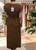 MADE IN ITALY Chocolate Brown Pearl Tie Waist Long A Line Dress With Cap Sleeves One Size 8-20 MADE IN ITALY Chocolate Brown Pearl Tie Waist Long A Line Dress With Cap Sleeves One Size 8-20