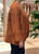 GORGEOUS BOHO RUST LIGHT QUILTED OPEN FRONT EMBELLISHED JACKET - One size fits 8-14