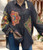 ZETA OTTO LUXE ITALIAN Black Aztec diamond print dip back shirt - One size will fit UK 12-24 ZETA OTTO LUXE ITALIAN Black Aztec diamond print dip back shirt - One size will fit UK 12-24
