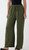 Diverse Italian Khaki Viscose Drawstring Wide Leg Trousers With Pockets - One Size Fits 10-16 Diverse Italian Khaki Viscose Drawstring Wide Leg Trousers With Pockets - One Size Fits 10-16