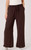 Diverse Italian Chocolate Brown Viscose Drawstring Wide Leg Trousers With Pockets - One Size Fits 10-16 Diverse Italian Chocolate Brown Viscose Drawstring Wide Leg Trousers With Pockets - One Size Fits 10-16