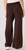 Diverse Italian Chocolate Brown Viscose Drawstring Wide Leg Trousers With Pockets - One Size Fits 10-16 Diverse Italian Chocolate Brown Viscose Drawstring Wide Leg Trousers With Pockets - One Size Fits 10-16