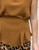 Studio Italian Caramel Light Brown Sleeveless Tie Back Top - One Size Fits UK 8-14 
