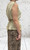 Studio Italian Beige Light Brown Sleeveless Tie Back Top - One Size Fits UK 8-14