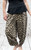Studio Italian Leopard Print Stretch Jersey Balloon Trousers Joggers - One Size Fits UK 8-18  Studio Italian Leopard Print Stretch Jersey Balloon Trousers Joggers - One Size Fits UK 8-18