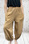 Studio Italian Luxe Camel Jersey Balloon Leg 7/8 Length Joggers / Trouser - One Size Fits UK 8-18