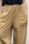 Studio Italian Luxe Camel Jersey Balloon Leg 7/8 Length Joggers / Trouser - One Size Fits UK 8-18