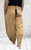 Studio Italian Luxe Camel Jersey Balloon Leg 7/8 Length Joggers / Trouser - One Size Fits UK 8-18