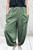 Studio Italian Luxe Khaki Green Jersey Balloon Leg 7/8 Length Joggers / Trouser - One Size Fits UK 8-18