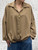 Mocha Made In Italy Oversized Twist Hem Collared Dip Back Sweat Top - Onesize Fits 12-24