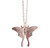 Luna Moth Rose Gold Pendant Necklace 