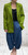Studio Italian Pistachio Green Oversized Single Breasted Blazer / Jacket - One Size Fits 12-18
