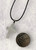 Clear Quartz Semi Precious Cross Pendant Black Cord Necklace