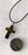 Tigers Eye polished semi precious stone Cross pendant necklace