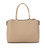 Long & Son Black Or Beige Tote / Grab Bag With Stripe Detail Trim & Crossbody Strap