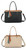 Long & Son Black Or Beige Tote / Grab Bag With Stripe Detail Trim & Crossbody Strap