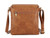 Long & Son Burnished Gold Metal & Tan Tab Closure 3 Compartment Crossbody Bag  - Black Navy Wine Dark Green