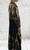 Diverse Silk Blend Italian Freesize Vintage Village Print Black Maxi Shirt Dress - Onesize Fits 10-18