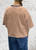 Diverse Italian Luxe Striped Box Fit Sweat Top - One size Fits UK 8-16