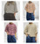 Diverse Italian Luxe Striped Box Fit Sweat Top - One size Fits UK 8-16
