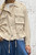 Italian Freesize Military Style Waist Length Jacket With Drawcord Waist - One size fits UK 8-14 Burgandy Black Beige Brown