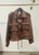 Italian Freesize Military Style Waist Length Jacket With Drawcord Waist - One size fits UK 8-14 Burgandy Black Beige Brown