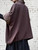 Soft Scuba Oversized Box Fit Puffa Sleeve Funnel Neck Jacket - Onesize Fits UK 10-24 Burgandy, Black, Brown, Navy,  Beige, Khaki