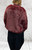 Diverse Italian Faux Fur Burgandy Fluffy Bomber / Varsity Style Jacket - One size fits 10-16 Diverse Italian Faux Fur Burgandy Fluffy Bomber / Varsity Style Jacket - One size fits 10-16