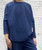 Italian Navy Blue One Size 100% Natural Curved Hem Lightweight Scuba Jersey Top - Onesize Fits UK 10-18 Italian Navy Blue One Size 100% Natural Curved Hem Lightweight Scuba Jersey Top - Onesize Fits UK 10-18