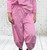 Italian Candy Pink Soft Scuba 7/8 Crop Cocoon Pants With Tulip Cuffs - One Size Fits UK 10-16 Italian Candy Pink Soft Scuba 7/8 Crop Cocoon Pants With Tulip Cuffs - One Size Fits UK 10-16