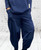 Italian Navy Blue Soft Scuba 7/8 Crop Cocoon Pants With Tulip Cuffs - One Size Fits UK 10-16 Italian Navy Blue Soft Scuba 7/8 Crop Cocoon Pants With Tulip Cuffs - One Size Fits UK 10-16