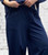 Italian Navy Blue Soft Scuba 7/8 Crop Cocoon Pants With Tulip Cuffs - One Size Fits UK 10-16 Italian Navy Blue Soft Scuba 7/8 Crop Cocoon Pants With Tulip Cuffs - One Size Fits UK 10-16