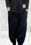 Italian Black Soft Scuba 7/8 Crop Cocoon Pants With Tulip Cuffs - One Size Fits UK 10-16 Italian Black Soft Scuba 7/8 Crop Cocoon Pants With Tulip Cuffs - One Size Fits UK 10-16