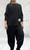 Italian Black Soft Scuba 7/8 Crop Cocoon Pants With Tulip Cuffs - One Size Fits UK 10-16 Italian Black Soft Scuba 7/8 Crop Cocoon Pants With Tulip Cuffs - One Size Fits UK 10-16
