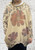 Luxe Italian Beige, Brown & Rust Mix Animal Floral Cocoon Jumper With Pockets One Size Fits 10-20 Luxe Italian Beige, Brown & Rust Mix Animal Floral Cocoon Jumper With Pockets One Size Fits 10-20