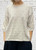 Italian Short Sleeved Crew Neck Fine Knit Dobby Spot Jumper - Onesiz Fits UK 8-14 Burgandy Cream Or Beige