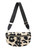 Teddy Borg Textured Plain & Leopard Print Crossbody Sling Bag