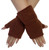 Wool Blend Fingerless Wrist Warmer Gloves - Lilac, Green, Nude, Rust, Black , Pink
