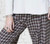 Super Soft Brushed Cotton Freesize Wide Leg Check Plaid Balloon Trousers With Cuff -  Fit UK 10-18