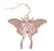 Luna Moth Rose Gold Alloy Drop Dangly Earrings