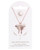 Luna Moth Rose Gold Alloy Necklace With Lobster Clasp