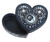 Celestial Blue Moon Phase Resin Heart Trinket Box