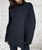 Made In Italy Essential Loose Fit Jersey Long Sleeved Polo Neck Top - One Size Fits UK 10-22