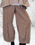 Italian Super Soft Cuffed Balloon Plaid Small Check Pants - One Size Fits UK 10-18